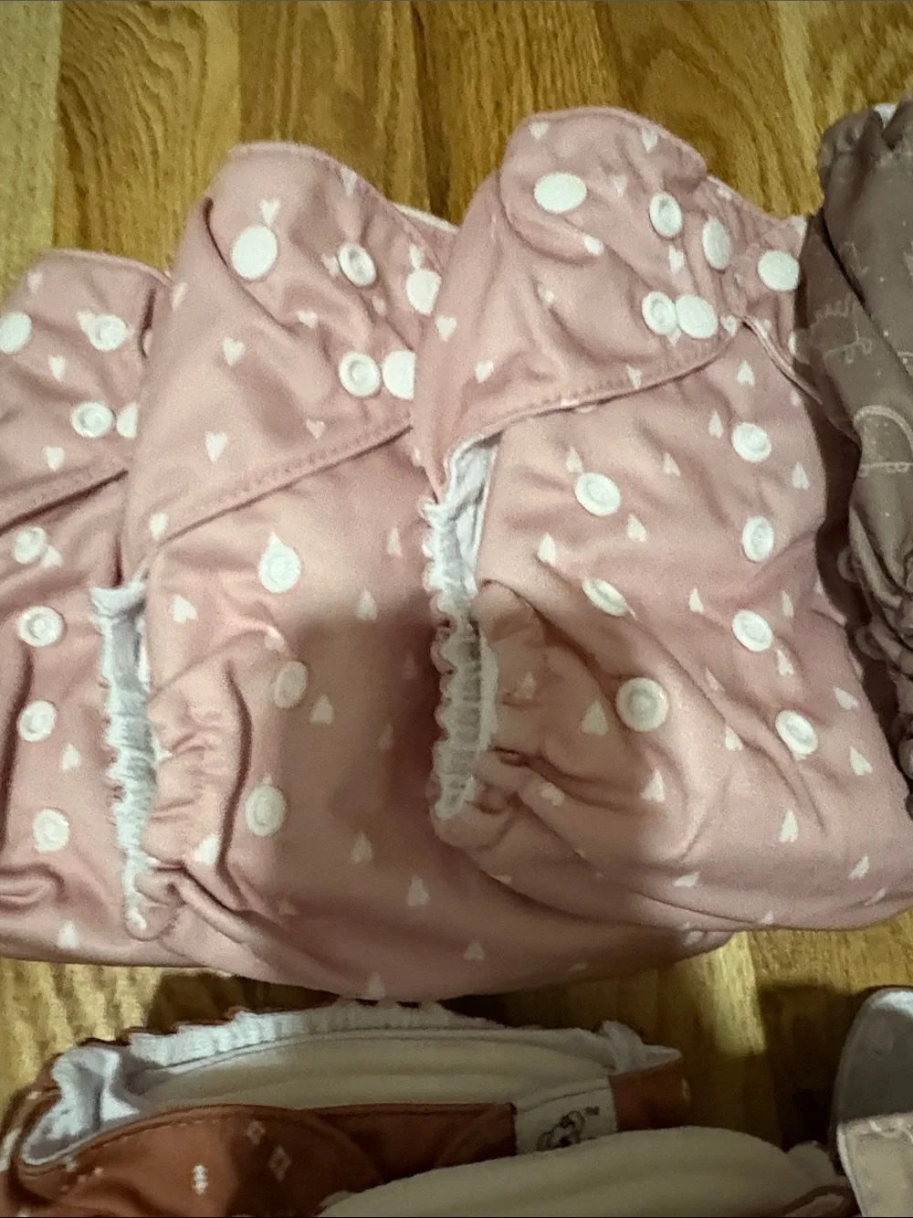 18 NEW Reusable  Cloth Diaper Cover w inserts  - Pink, Brown, Green, Teal, Cream